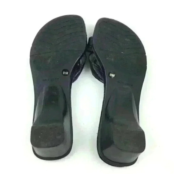 Nurture Heels Sz 8.5 Leather Slides Made In Brazil - Picture 5 of 8